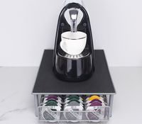 La boîte de rangement du tiroir de rangement des capsules de café Tassimo pour la maison et la base de la machine à café en fer peuvent contenir 60 capsules