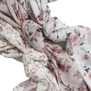 Pañuelo Hijab de Gasa con Estampado de Perlas y Puntos, Chales Malasiares Árabes, Envolturas para la Cabeza, Foulard Floral para Mujer, Bufanda Tudung Bawal Cuatro en Uno - Product Image 1