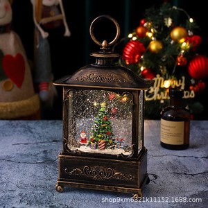 Dropshipping Shopify Snow Globe Music <b>Box</b> <b>Light</b> <b>Up</b> Figurine Christmas Gift For Girl Birthday Santa Claus Decoration - Product Image 3
