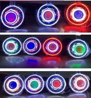Lowo – phare LED de haute qualité 7 pouces/phares étoilés HID avec œil de diable et de démon, phare led de halo d'ange pour JEEP JK