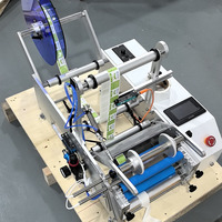 Machine d'étiquetage semi-automatique pour bouteilles rondes Bayern, pour l'étiquetage des bouteilles de vin, de bière, de verre et des contenants de boissons