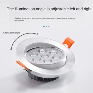 Nuevo Foco LED Empotrable Multicorales Bicolor Sin Parpadeo de Aluminio CRI95 220V para Tiendas de Ropa - Product Image 2