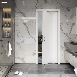 Puerta <span class=keywords><strong>Interior</strong></span> <span class=keywords><strong>de</strong></span> Melamina <span class=keywords><strong>de</strong></span> Cristal <span class=keywords><strong>de</strong></span> Carbono Plegable <span class=keywords><strong>de</strong></span> Tres a Siete Paneles, Duradera, para Sala <span class=keywords><strong>de</strong></span> Estar, Comedor, Apartamento, Dormitorio, Baja en Formaldehído - Product Image 1
