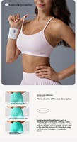 Soutien-gorge de sport sans coutures pour femme, maintien élevé, bretelles en Y, en Spandex/Nylon, design amincissant le dos, motif uni, taille XS