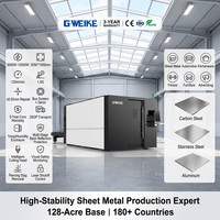 Machine de découpe laser à fibre pour tôles métalliques en acier inoxydable G.WEIKE avec garantie de 5 ans, système Cypcut Hiwin, table d'échange, 2 kW, 6 kW