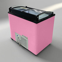 Vitrine de présentation de crèmes glacées anti-buée avec portes coulissantes en verre pour magasin, idéale pour la vente en libre-service de gelato