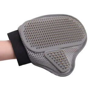 SORADD Gants de toilettage pour chats gris, mitaines de dépilation pour main droite, nettoyage, massage, brossage, bain et toilettage - Product Image 5