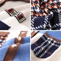 Cardigan décontracté en acrylique respirant pour femme, collection Hiver 2024, veste pull tricotée ample boutonnée, vente en gros