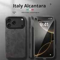 Luxe pour Apple pour iPhone 17 Pro Max étui pour Alcantara couverture complète magnétique antichoc téléphone étui de protection pour 17 Air