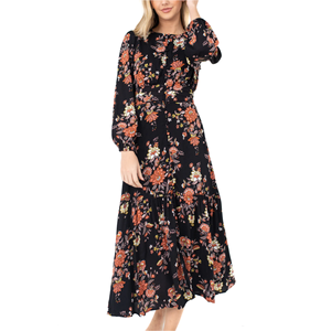 Rench entro tro ETRO int RINT RESS Ress y prutumn EW OUND Eck cuello ingle breasted ONG leeve RESS asasual - Product Image 1