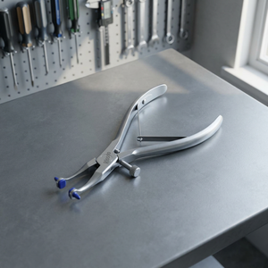 Bk Industries Pince dentaire à bec fendu, bord dentelé, poignée moletée pour extraction dentaire, argent, instrument chirurgical manuel de classe - Product Image 6