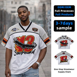 <b>Top</b> Ranking Men's Casual Hip Hop T-shirts Spandex/Polyester Knitted 200g Digital Printing Quick Dry OEM Service Custom <b>Patchwork</b> - Product Image 1