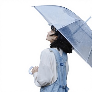 <span class=keywords><strong>Parapluie</strong></span> droit <span class=keywords><strong>transparent</strong></span> jetable publicitaire à long manche, logo personnalisé imprimé, manuel, <span class=keywords><strong>grande</strong></span> <span class=keywords><strong>taille</strong></span>, blanc, pour femme, mariage - Product Image 1