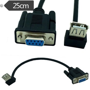 0.25M DB9 nữ jack để Micro-USB Nữ adapter Cable với PVC áo khoác và bện che chắn cho máy ảnh và máy tính - Product Image 1