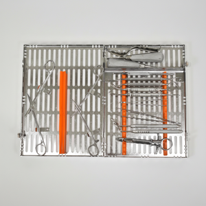 Juego de Extracción Dental Hu-Friedy - 15 Instrumentos con Cassette de Esterilización Grande - Product Image 1