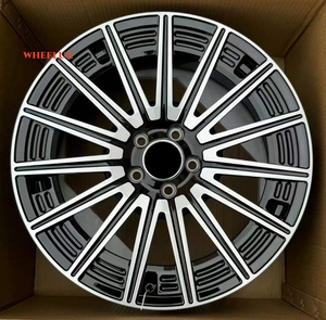 wheelux สีดํา 18 19 นิ้วดัดแปลงโลหะผสมล้อสําหรับ Mercedes-Benz AMG GTS A45 CLA45 C450 C63 S350 GLC GLE S65 ล้อ - Product Image 1