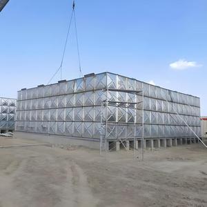 Réservoir d'eau modulaire boulonné de 10 m x 10 m x 2 m, 200 mètres cubes (200 000 <span class=keywords><strong>litres</strong></span>), réservoir d'eau en acier galvanisé à chaud - Product Image 1