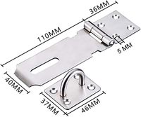 Serrure de porte de congélateur, de placard ou de tiroir en acier inoxydable moderne, durable, écologique, à angle droit, à 90 degrés, sans loquet, pour salle de bain