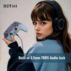 Funda Protectora para Dedos de Juego, Plegable, ABS, LED, Inalámbrica, para PS-5/Pro/Slim/PC, 4 Modos de Luz/Marco/Giroscopio de 6 Ejes/Vibración Dual/Panel Táctil/3.5mm - Product Image 6