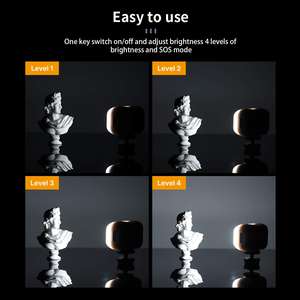 Mini Vlogging Light LED Light Recargable 5600K Luz de relleno de larga duración para Cámara de Acción DJI OSMO Sony A7 RX100 VII <span class=keywords><strong>Canon</strong></span> - Product Image 4