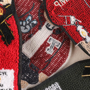 Toppe Ricamate Personalizzate Ecologiche da Cucire con Logo Grande, Lettere in Ciniglia Colorata e Paillettes - Product Image 4