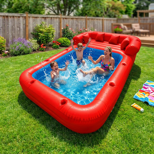 Bar Flotante Inflable <span class=keywords><strong>para</strong></span> Piscina - Material de PVC Portátil con Diseño Personalizado <span class=keywords><strong>para</strong></span> Fiestas en la Piscina, Vacaciones en la <span class=keywords><strong>Playa</strong></span> - Product Image 2