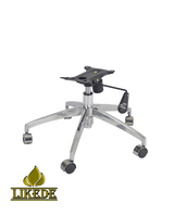 Base de chaise pivotante en aluminium robuste 5 étoiles, rayon de 350 mm, hauteur réglable pour bureau, ordinateur, jeux, mobilier de salon