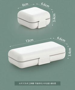 Boîte à pilules Jh Medibox Compartments Mini en plastique, organiseur hebdomadaire 7 jours, étui de rangement portable pour les voyages - Product Image 3