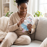 Porte-clés en peluche chat ballerine Kawaii, chaton dansant avec robe tutu à paillettes, breloque de sac mignonne et douce pour filles, cadeau de danse