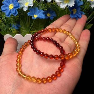 Bracelet en cristal d'<span class=keywords><strong>ambre</strong></span> bijoux de mode bracelet de perles rondes pour la décoration - Product Image 3