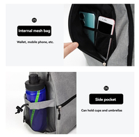 Sac à dos multifonctionnel pour pickleball, tennis et padel, sac de rangement avec cordon de serrage, sac triangulaire à bandoulière pour l'entraînement en plein air