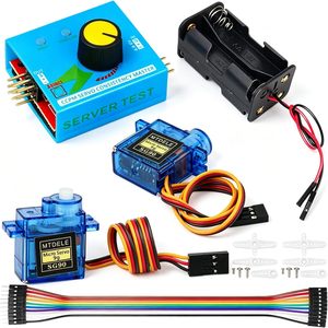 Kit de test de servo-moteur MTDELE SG90 9g, contrôleur de micro-servo, pièces RC pour jouets télécommandés - Product Image 1