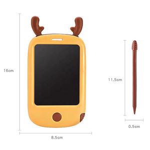 Pengembangan intelektual 4.4 inci alas LCD ajaib papan gambar menulis Tablet mainan pendidikan Digital untuk anak-anak dibuat dari plastik - Product Image 6