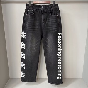 Jeans Unisex EMOTION Blu Bestseller, <span class=keywords><strong>Pantaloni</strong></span> in Denim Ricamati <span class=keywords><strong>di</strong></span> Alta Qualità - Product Image 1