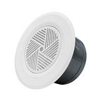 Diffuseur d'air frais rond minimaliste en ABS avec cadre ultra-fin, écologique et inodore, volume d'air réglable, flux d'air doux