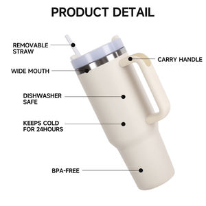 Regalo promozionale stagionale termo tazza V2.0 prezzo diretto di fabbrica in acciaio inossidabile isolato stampa personalizzata qualità tazza per auto 40 oz Tumbler - Product Image 3