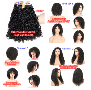 شعر بشري بشري مزدوج الرأس من 12A Fumi, شعر بشري بشري من قطع بشعر بشري بشري مزدوج الرأس بشعر بشري متناسق مع شعر بانغ للنساء ذوات البشرة السمراء - Product Image 6