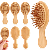 Mini-brosse à faible MOQ, en vrac, de voyage, petite brosse longue ou courte, pour cheveux humides ou secs, massage du cuir chevelu, cadeaux pour mariage