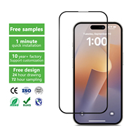 Haute qualité hd anti-reflet personnaliser protection d'écran de film de téléphone pour iphone 16 pro max