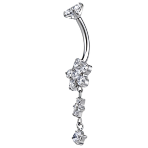<span class=keywords><strong>Anelli</strong></span> per ombelico in titanio ASTM F136 con zirconia cubica, gioielli piercing, <span class=keywords><strong>anelli</strong></span> galleggianti pendenti per ombelico, orecchini a perno <span class=keywords><strong>Helix</strong></span> - Product Image 4
