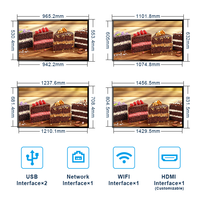 Pantalla LCD Inteligente de Señalización Digital Personalizada de 43/49/55/65 Pulgadas con Montaje en Pared IP65, Pantalla Publicitaria para Tiendas Minoristas, Gráficos y Animaciones