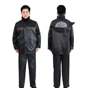 Chubasqueros <span class=keywords><strong>de</strong></span> fábrica Oxford PVC Rain Sui para adultos PVC Precio barato Chubasquero impermeable para hombres - Product Image 2