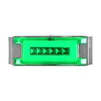 Feu de gabarit latéral LED à large surface avec guide de lumière, clignotant dynamique séquentiel, lampe d'avertissement arrière pour camion et remorque