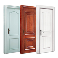 Portes en bois massif HDF de style moderne, modèles les plus récents, sur mesure, prêtes à l'emploi, couleurs de peinture intérieure, acajou