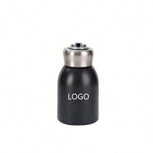 Gobelet isotherme portable en acier inoxydable de 300 ml avec logo personnalisé, mini gourde isotherme anti-fuite, thermos droit - Product Image 1
