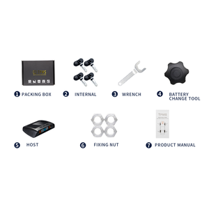 Medidor de presión de neumáticos digital Yikoo OEM con <span class=keywords><strong>sensor</strong></span> incorporado en la consola central <span class=keywords><strong>TPMS</strong></span> Infineon SP37 - Product Image 5