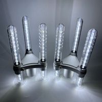 RICHSHINING lampu sorot sampanye tiga led, lampu sorot led 3 kepala berkilau untuk pernikahan Kelab Malam