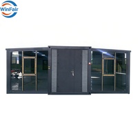 Maison préfabriquée de luxe chinoise certifiée WinFair Ce, extensible, avec murs en verre, pour logement temporaire