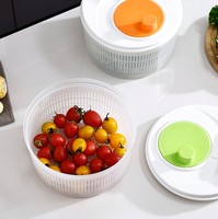 Utensilios de Cocina de Alta Calidad, Mezclador de Ensaladas, Escurridor de Ensaladas Manual de Plástico para Frutas y Verduras