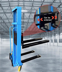 Apilador de Palés Autocargable Portátil JYH, Montacargas de Tijera Autopropulsado Manual de 1 Tonelada con Equipo de Manipulación - Product Image 2